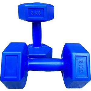 2 kg x 2 Adet Mavi Dambıl Seti Demirtozu Karışımlı Kutulu Ürün