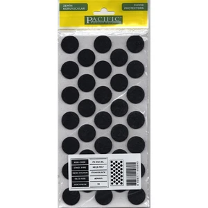 Yapışkanlı Yuvarlak Keçe 24 mm – 33 Adet  – Mobilya Zemin Koruyucu Keçe Kahverengi,beyaz,gri,siyah