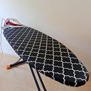 Asev Home Ütü Masası Kılıfı Keçeli Büyük Boy Ipli Stoperli 55X140CM Damask Black