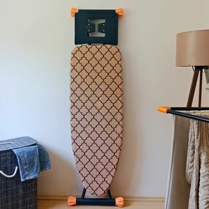 Asev Home Ütü Masası Kılıfı Keçeli Büyük Boy Ipli Stoperli 55X140CM Damask Caramel