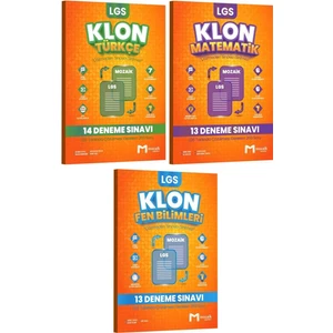 Mozaik Yayınları 8. Sınıf Lgs Türkçe Matematik Fen Bilimleri 40'lı Klon Deneme Seti