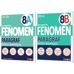 Fenomen Yayınları 8.sınıf Lgs Paragraf A-B Soru Bankası Mesleki Hazırlık 1000 Sayfa