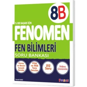 Fenomen Okul 8. Sınıf Fen Bilimleri Soru Bankası (B) / 9786258450224