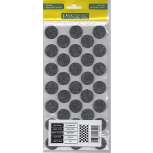 Yapışkanlı Yuvarlak Keçe 24 mm – 33 Adet – Siyah, Gri, Beyaz, Kahve Renk – Mobilya Zemin Koruyucu Keçe