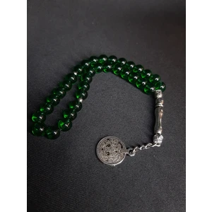 Mryart Yeşil Cam Boncuk Tesbih 33LÜ