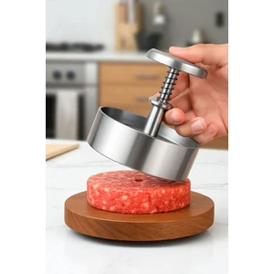 Profesyonel Hamburger Presi 304 Paslanmaz Çelik 12 cm Yuvarlak Kalıp 722000
