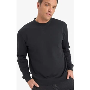 %100 Pamuk Regular Fit Basic Sweatshirt E8339AX25AU