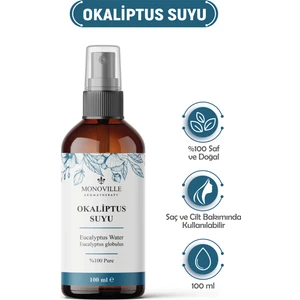 Okaliptus Suyu Cam Şişe %100 Saf ve Doğal 100 ml (Eucalyptus Water)