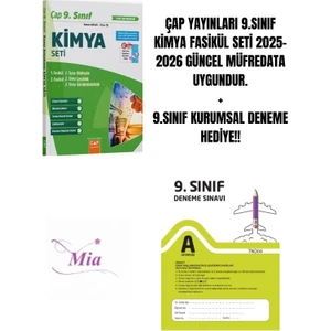 Çap Yayınları 9.sınıf Kimya Fasikül Set Hediyeli