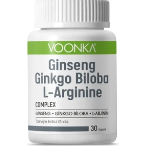 Ginseng Ginkgo Biloba L-Arginine 30 Kapsül