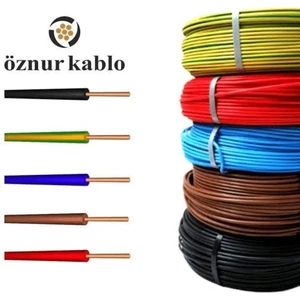 Çağatay Elektrik 2,5 Mm Nya Tek Damar Elektrik Tesisat Kablosu Tam Bakır Siyah (100 Metre)