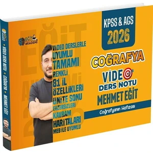 Eğit Akademi 2026 Meb Ags Kpss Mehmet Eğit Coğrafya Video Ders Notları