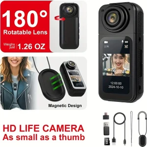 S70 Spor Hd Kamera 180 ° Döndürme Wıfı Aksiyon Kameraları Taşınabilir Manyetik Video Kaydedici