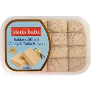 Metin Baba Baklava Dilimli Vanilyalı Tahin Helvası 450 gr