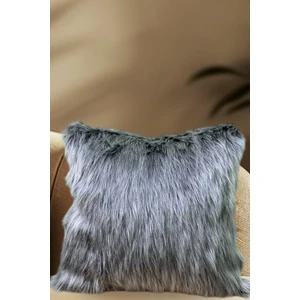 Peluş Kırlent Kılıfı - Gri