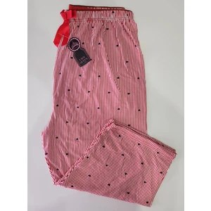 Bambu Likralı Ring Viskon Battal Beden Kapri Pijama Altı 6021