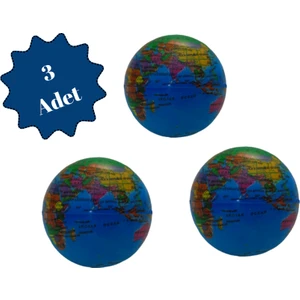El & Parmak Çalıştırma Topu / Stress Topu / Avuç Topu / Sünger Top / Dünya Top 7,5 cm Yumuşak Top
