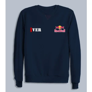 Max Verstappen Formula1 Red Bull Racing F1 Bisiklet Yaka Lacivert Sweatshirt