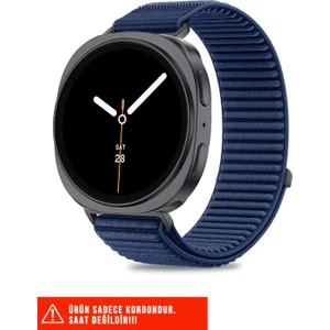 Samsung Galaxy Watch 8 40MM / 44MM / 46MM Classic Uyumlu Hasır Örgü Spor Cırtlı Naylon Pratik Kordon