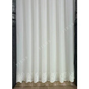 Flame Bambu Etek 1/3 Sık Pileli Ütü Gerektirmez Tül Perde | Her Odaya Uygun, Çok Tercih Edilen