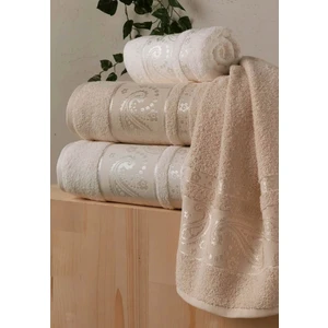 Vıp Jakarlı 4 Lü Hamam Takımı 2 Adet 50 x 90  cm  2 Adet 90 x 150  cm