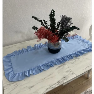 Fırfırlı Pamuk Polyester Runner 40X110 cm