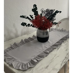 Fırfırlı Pamuk Polyester Runner 40X110 cm