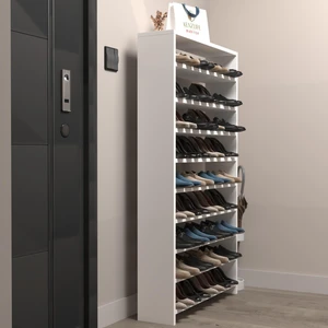 Kenzlife Ayakkabılık Mısri Mat Beyaz Suntalam 155*060*20 Otuz Çift Ayakkabı Kapasitesi Arkalıksız