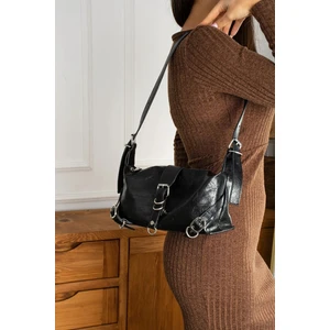 Carter Siyah Mat Kadın Omuz ve Kol Çantası