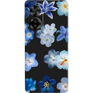 Casper Via X40 Için Siyah Azure Petals Desenli Silikon Kılıf