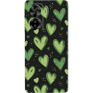 Casper Via X40 Için Siyah Yeşil Sevda Desenli Silikon Kılıf