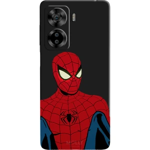 Casper Via X40 Için Siyah Retro Spider Desenli Silikon Kılıf