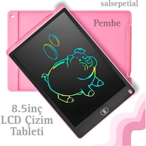 Writing Tablet LCD 8.5 Inç Uyumlu Dijital Kalemli Çizim Yazı Tahtası Grafik Not Yazma Eğitim Tablet