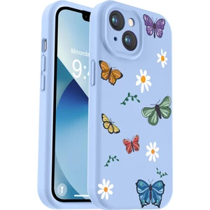 iPhone 13/ 14 Uyumlu Içi Kadifeli Özel Baskılı Renkli Lansman Kılıf