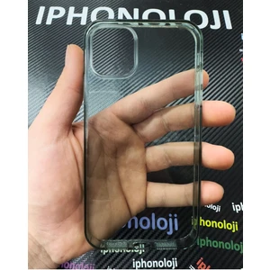 iPhone 11 Uyumlu Köşeli (12 Görünümlü) Hoparlör Filtreli Asla Sararmayan Kristal Kılıf