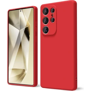 Samsung Galaxy S25 Ultra Uyumlu Içi Kadife Kaplı Dışı Yumuşak Renkli Lansman Kılıf