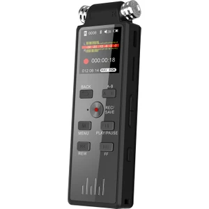 Profesyonel Ses Kayıt Cihazı 32GB Uzun Kayıt Süresi LED Ekranlı Okul Ders Not,toplantı Röportaj
