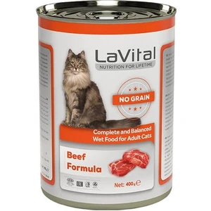 La Vital Lavital Adult Tahılsız Biftekli Yetişkin Kedi Konservesi 400 gr
