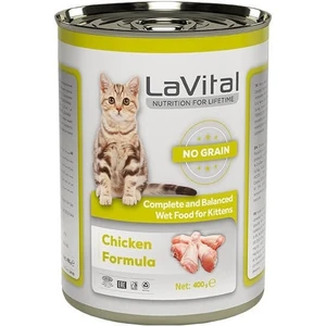 LaVital Kitten Tahılsız Tavuklu Yavru Kedi Konservesi 400 Gr