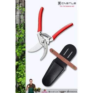 Lz-k9 Budama Makası Bağ Makası Ve Deri Kılıfı 2 Li Set