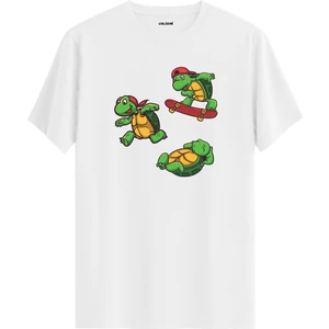Kaplumbağa Karakter Baskılı Tişört