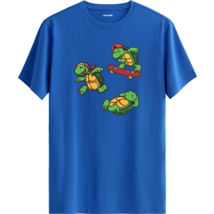 Kaplumbağa Karakter Baskılı Tişört