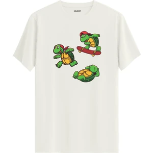 Kaplumbağa Karakter Baskılı Tişört