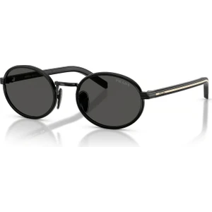 Pr B56S AAV08Z 52 Unisex Oval Siyah Kombine Kemik Güneş Gözlüğü