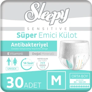 Sensitive Antibakteriyel Emici Külot Medium 30 Adet