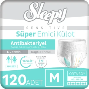 Sensitive Antibakteriyel Emici Külot Medium 30X4 120 Adet