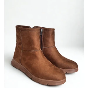 Taba Lüx Süet Peluş Astarlı Kadın Günlük Bot