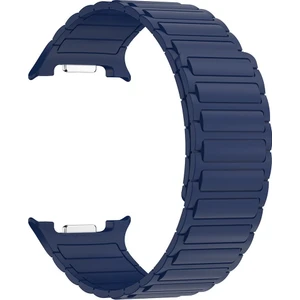 Samsung Galaxy Watch 8 40 / 44 mm Magnetik Silikon Kordon Baklalı Desenli Mıknatıslı Kayış