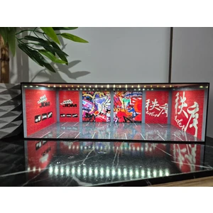 20 Araçlık Hotwheels Araçlar Için Garaj Diorama 1.64  Ölçek