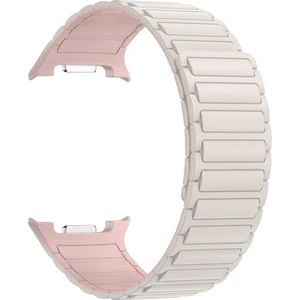 Samsung Galaxy Watch 8 40 / 44 mm Magnetik Silikon Kordon Baklalı Desenli Mıknatıslı Kayış